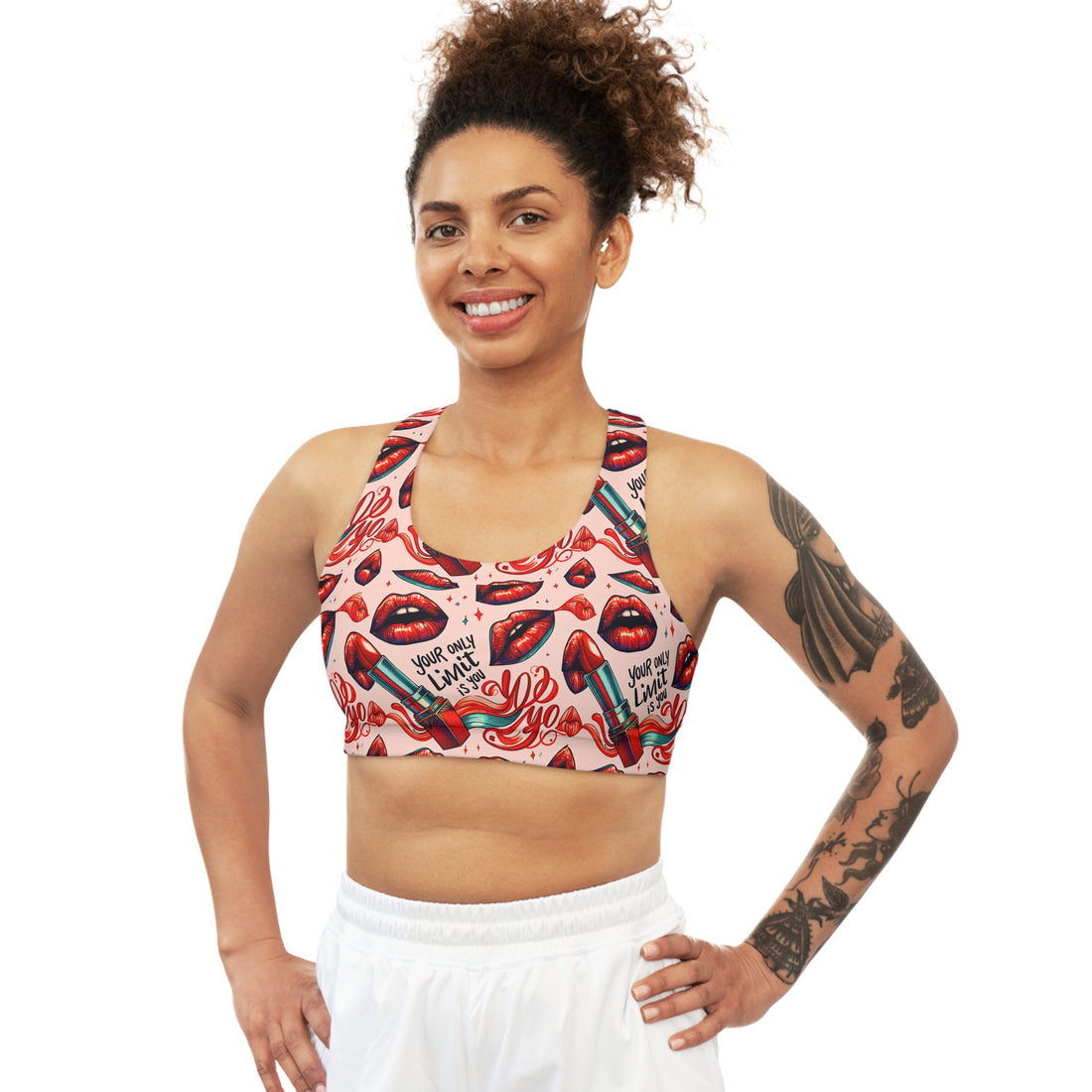 AI (Combined Generated) "Night Flare" Sports Bra