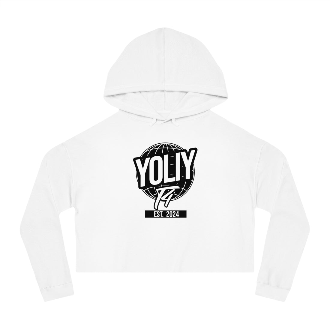 YOLIY T4 - "Worldwide" Women’s Crop Hooded Sweatshirt