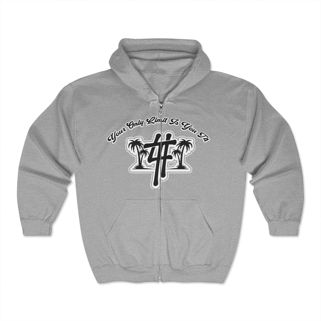 YOLIY T4 Zip-Up Hoodie "Your Potential Is Limitless"