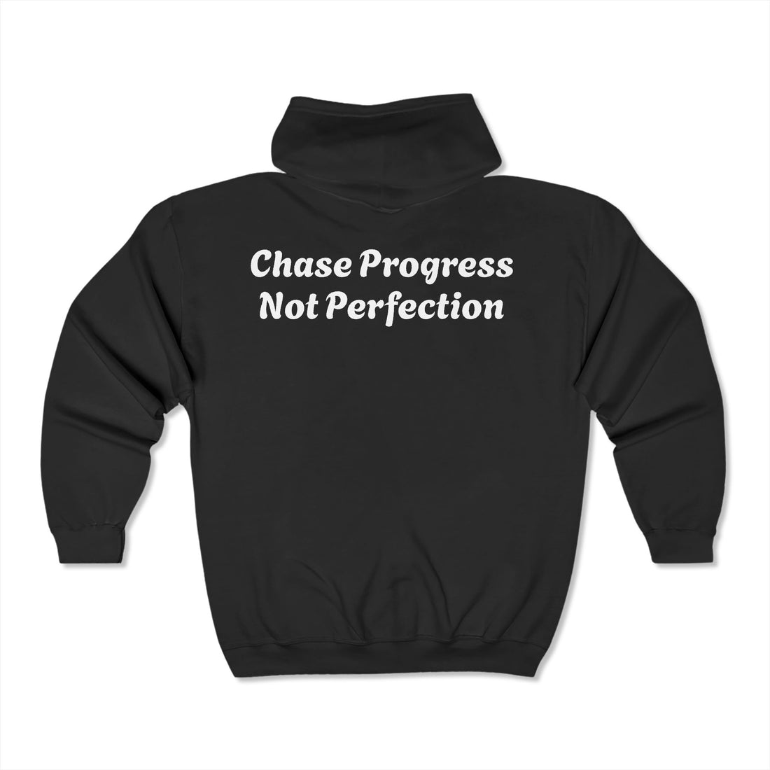 YOLIY T4 Zip-Up Hoodie "Chase Progress Not Perfection"