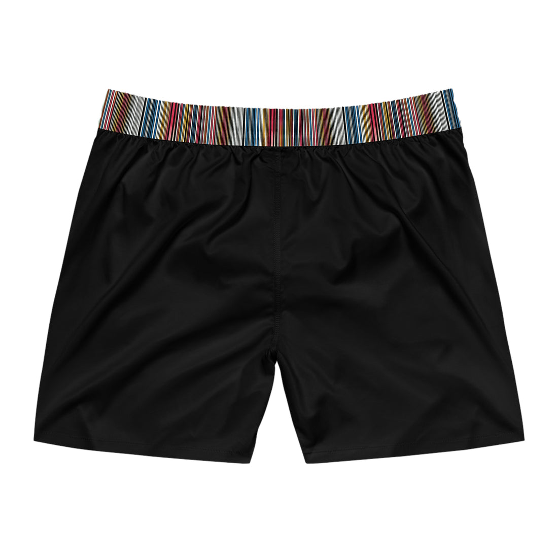 YOLIY T4 "Black" (Combined A1 Generated) Striped Men's  Swim Shorts