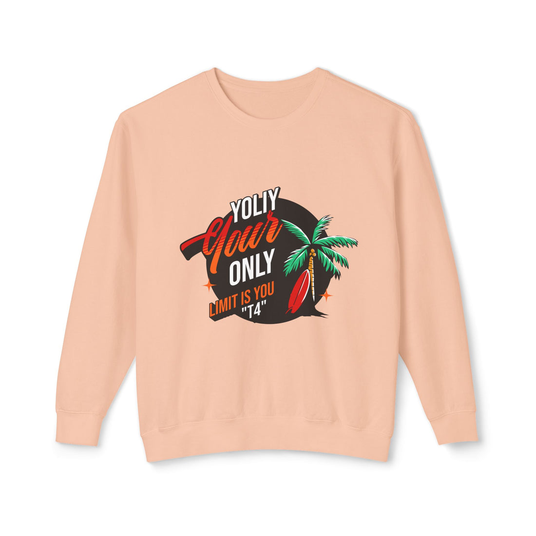 YOLIY T4 "Tropical Design Unisex Lightweight Crewneck Sweatshirt -