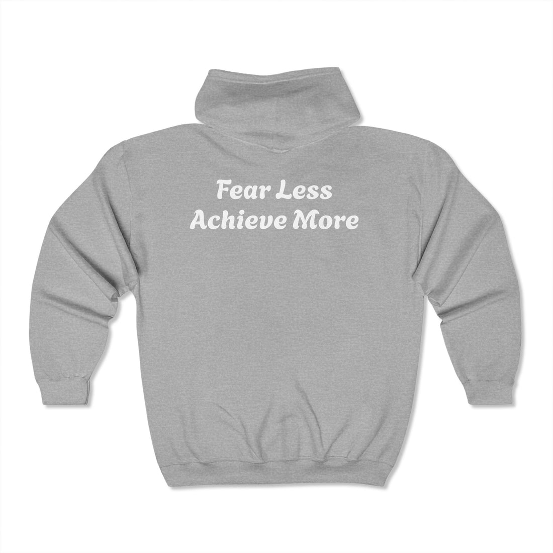 YOLIY T4 Zip-Up Hoodie "Fear Less Achieve More"