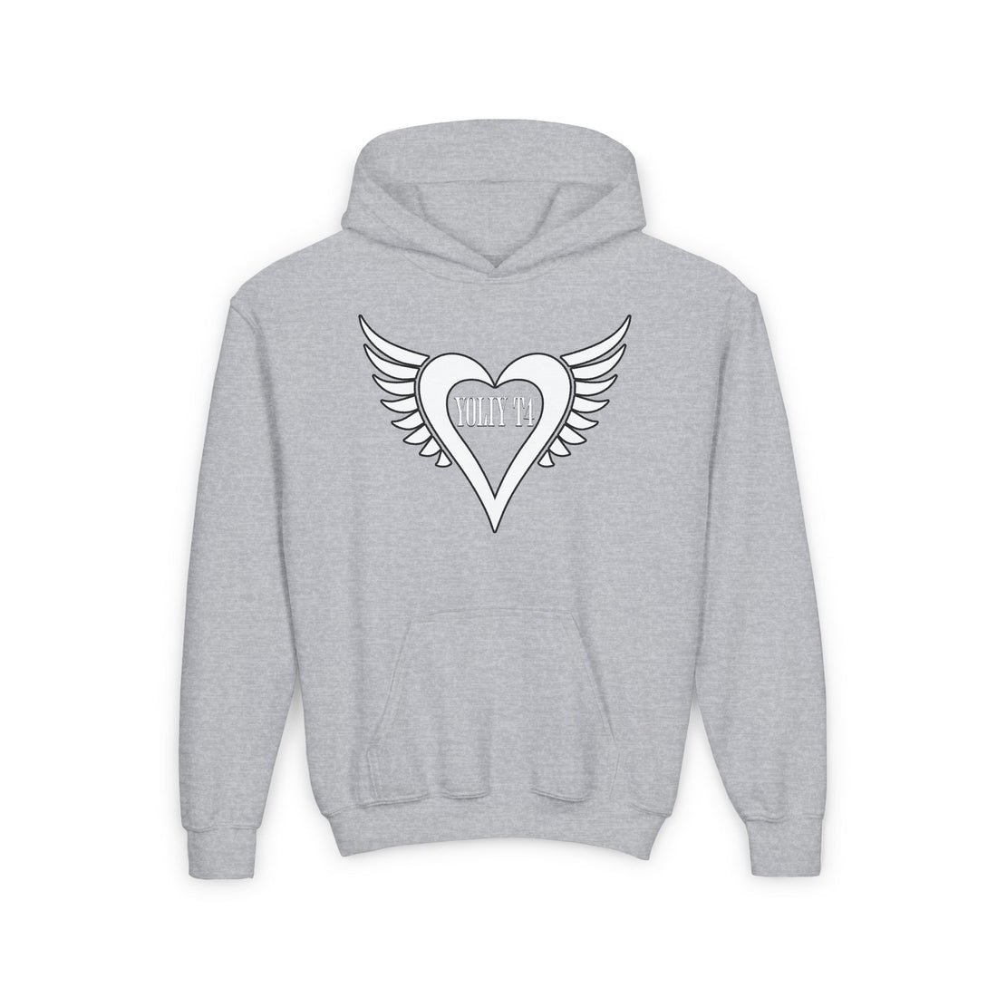 YOLIY T4 Youth Heart Wing Happy Sun Heavy Blend Hoodie