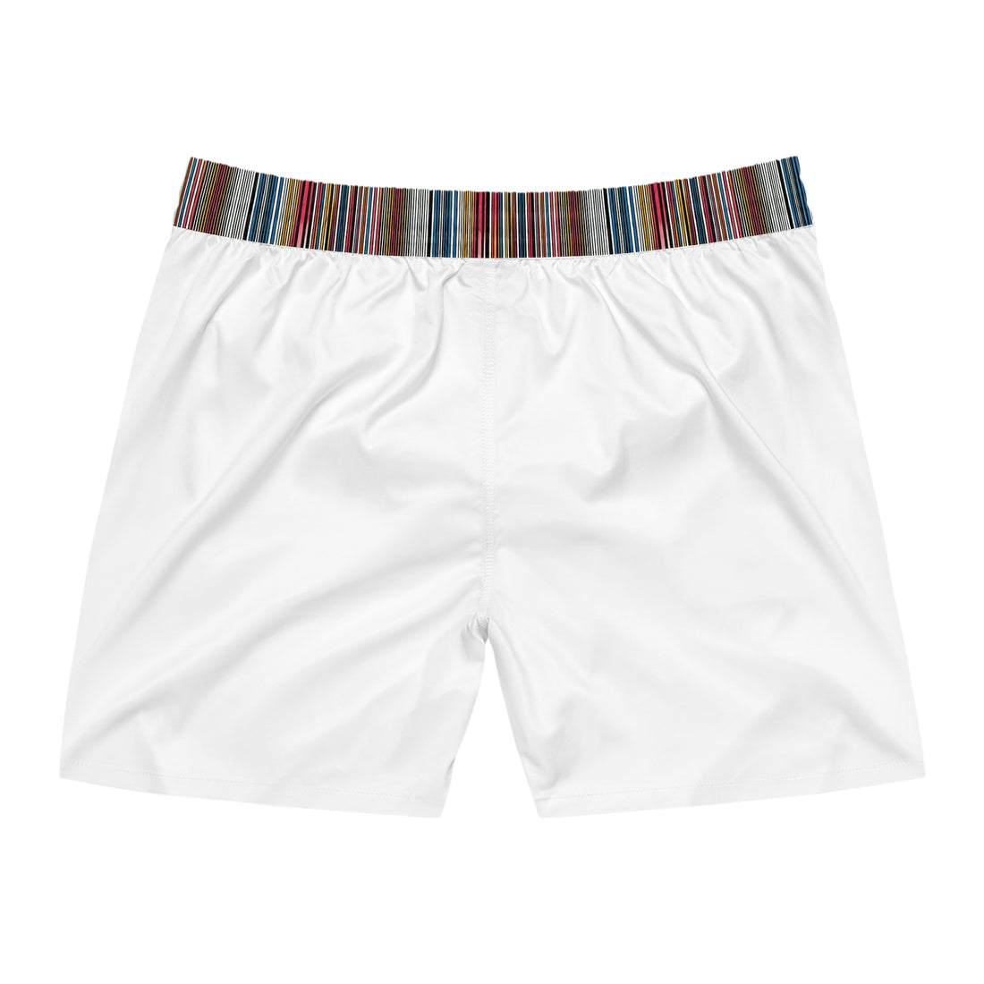 YOLIY T4 "White" (Combined A1 Generated) Striped Men's  Swim Shorts