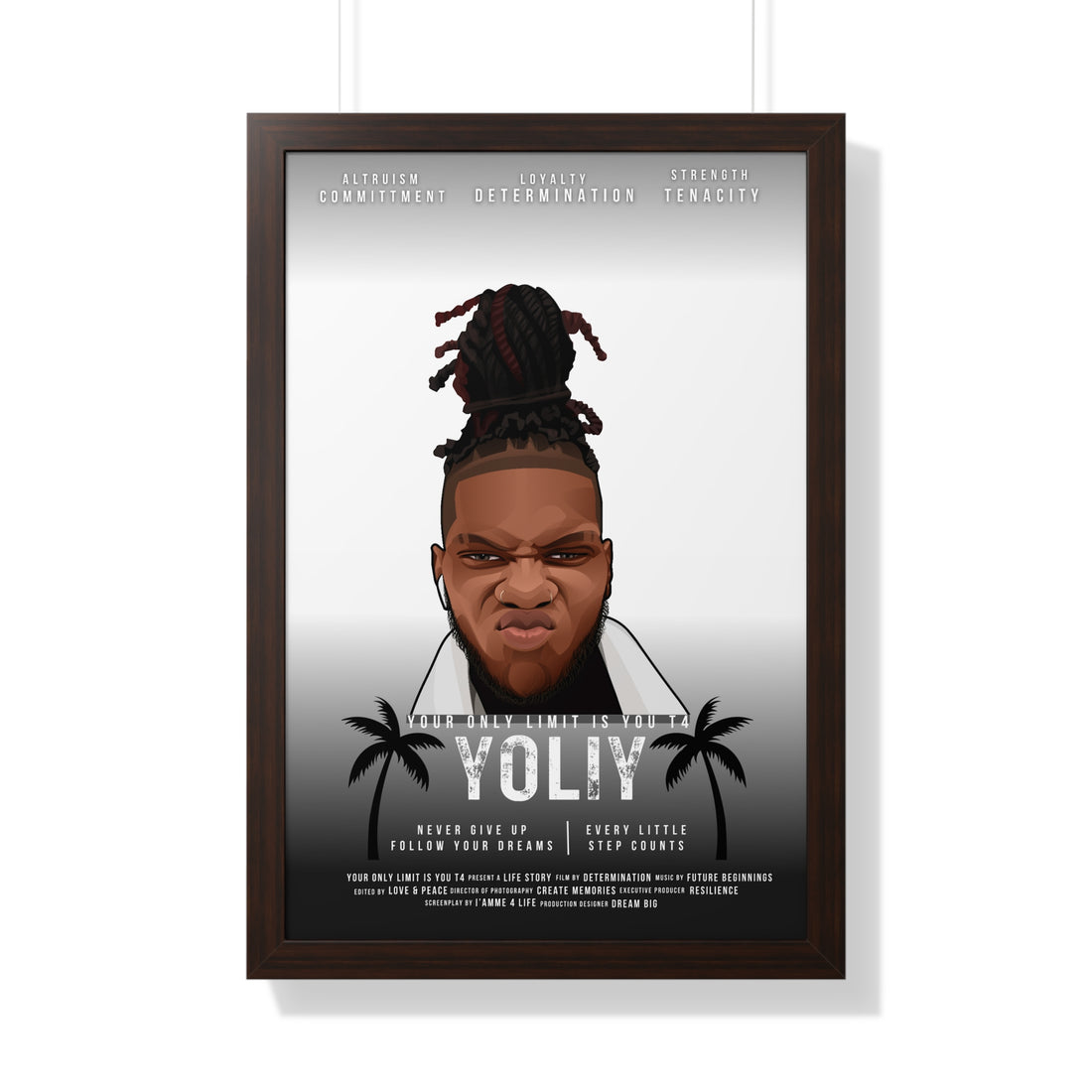 YOLIY T4 - Vertical (20X30) Founder Motivational Poster