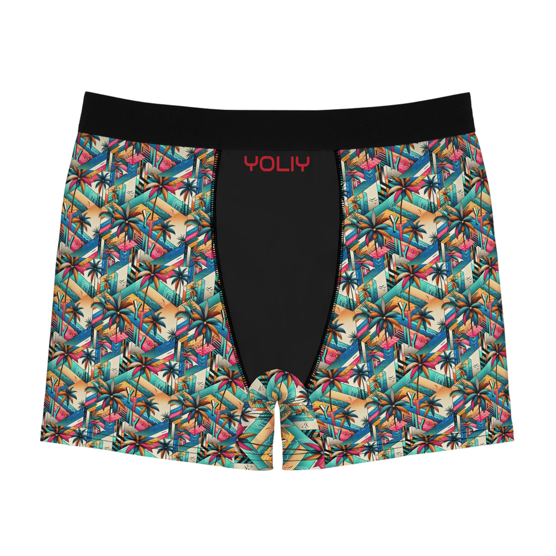 YOLIY T4 - AI Generated Tropical Boxer Briefs