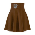 YOLIY T4 brown skater skirt – high-waisted women’s streetwear with flared fit.