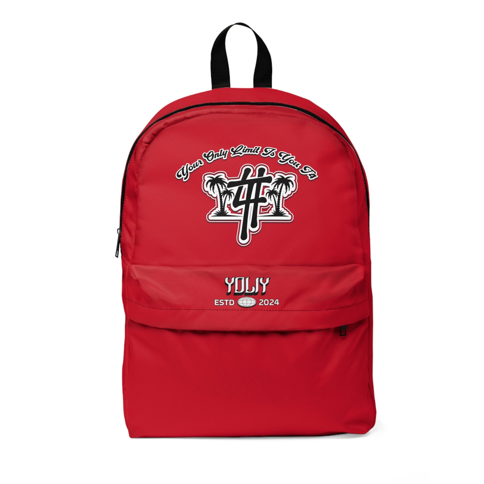 YOLIY T4  "Red" Classic Backpack. This backpack has a "throwback" look, that will never go out of style. Made of 15.5oz Soft Nylon, Lightweight and Waterproof. with Adjustable Shoulder Straps.