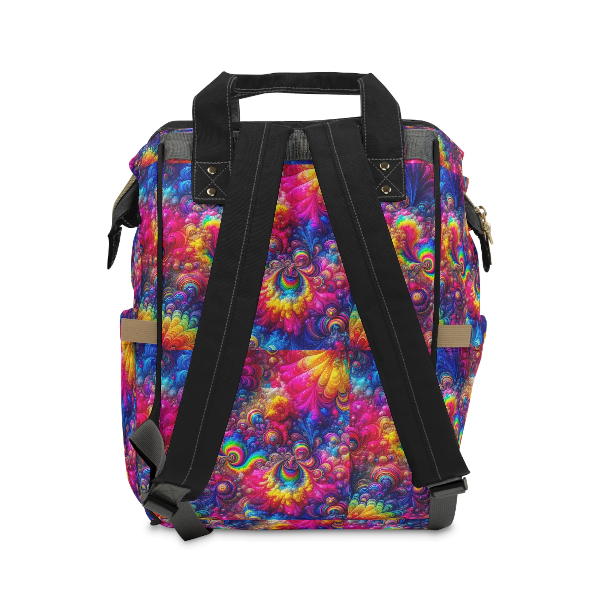 AI (Combined Generated) YOLIY T4 'Tie-Dyed" Back Diaper Backpack